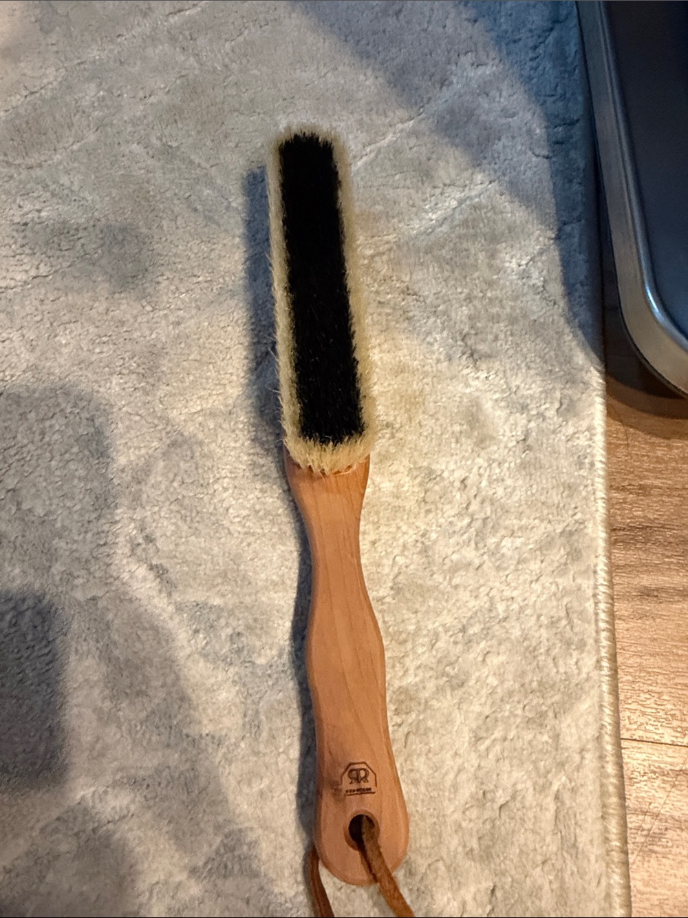 Wood Handle cashmereand wool  Brush with natural pig hair Bristles